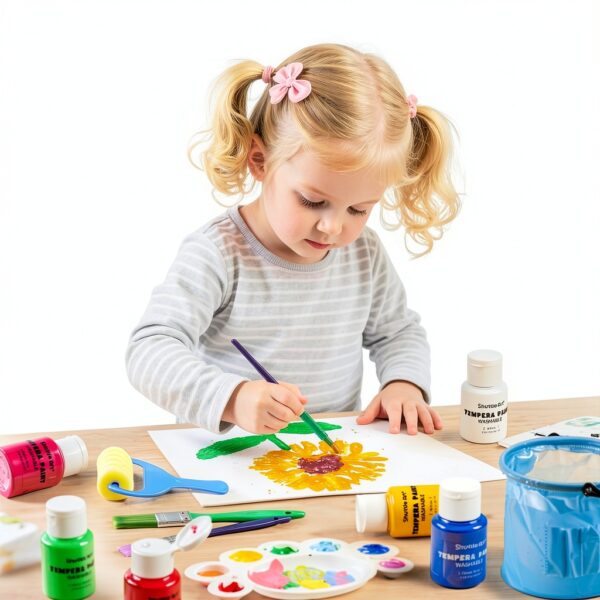 Shuttle Art Tempera Paint 30 Colors Washable Non Toxic-5