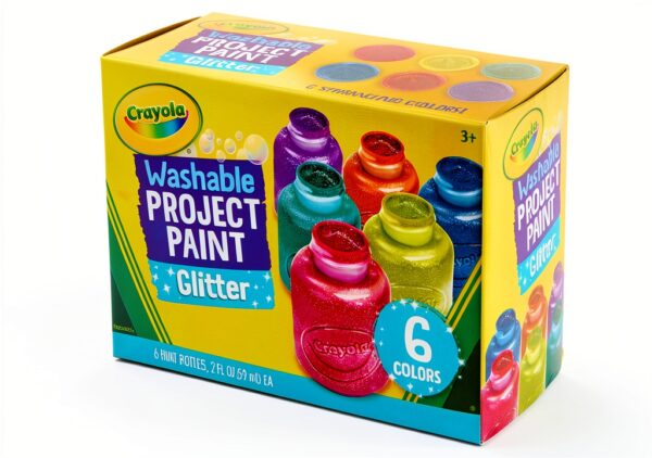 Crayola Washable Glitter Paint Kids Art Tools Metallic-3