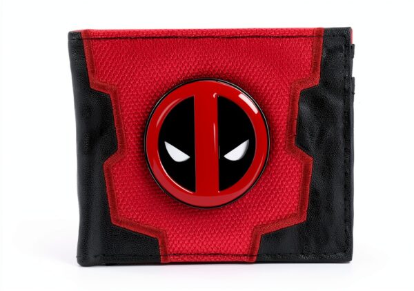 Deadpool Wallet Bioworld 3D Metal Badge Kids Costume-0