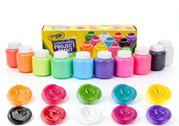 Crayola Washable Kids Paint Neon Set 10 Colors-1