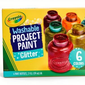 Crayola Washable Glitter Paint Kids Art Tools Metallic-0