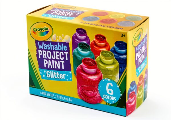 Crayola Washable Glitter Paint Kids Art Tools Metallic-1