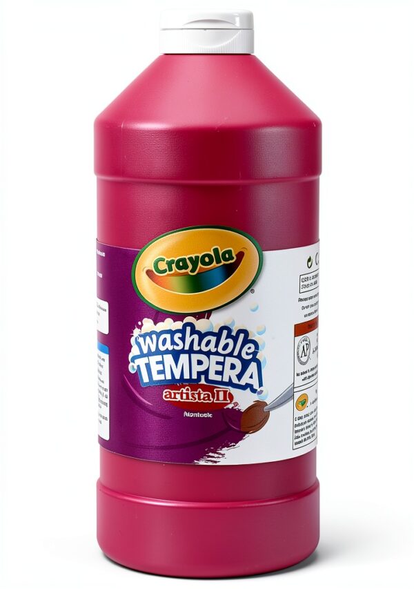Crayola Washable Tempera Paint Red Kids Art Supplies-0