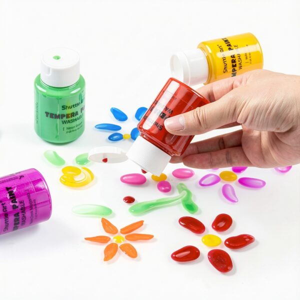 Shuttle Art Tempera Paint 30 Colors Washable Non Toxic-2