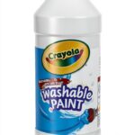 Crayola Washable Tempera Paint White 16oz Kids Art-0