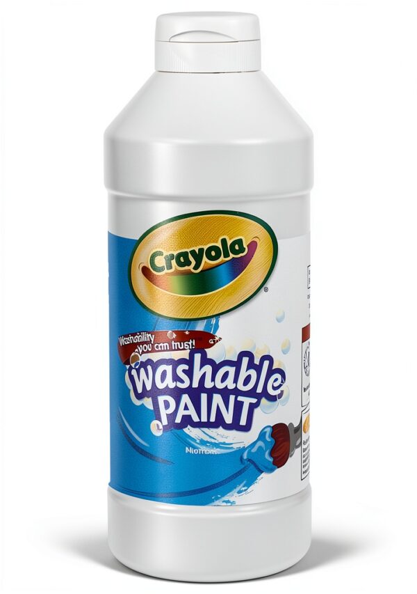 Crayola Washable Tempera Paint White 16oz Kids Art-0