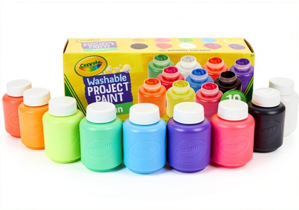 Crayola Washable Kids Paint Neon Set 10 Colors-0