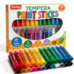 Toidgy Tempera Paint Sticks Washable 24 Color Kids Art-0