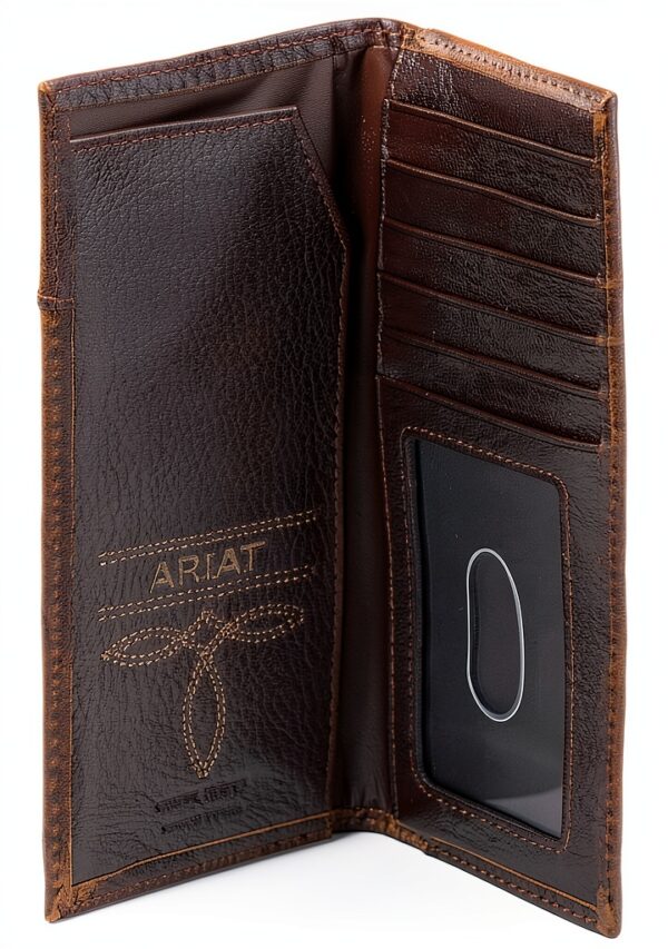 Ariat Boys Wallets Durable Leather Compact Design-3