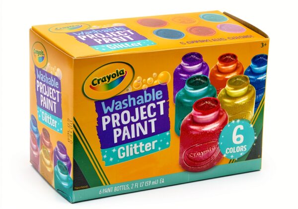Crayola Washable Glitter Paint Kids Art Tools Metallic-2