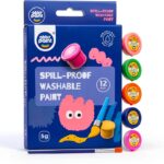 Abby Paint Washable Tempera Paint Set 12 Colors Kids Art-0