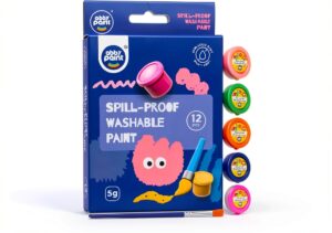 Abby Paint Washable Tempera Paint Set 12 Colors Kids Art-0