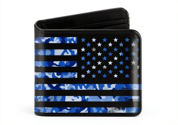 PU Leather Boys Wallet Slim Design Card Slots Durable-0