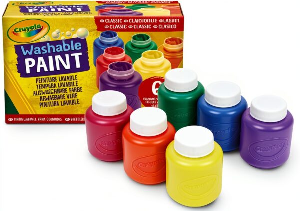 Crayola Washable Kids Paint Non Toxic Assorted Colors-0