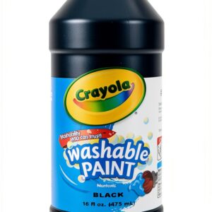 Crayola Washable Black Paint 16oz Kids Art Supplies-0