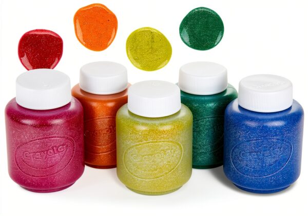 Crayola Washable Glitter Paint Kids Art Tools Metallic-6