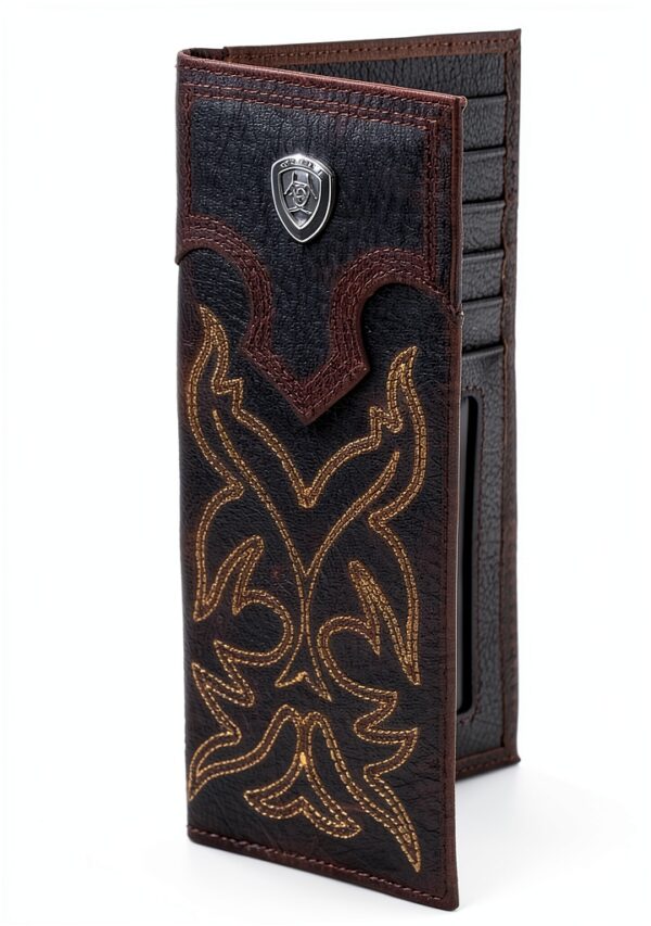 Ariat Boys Wallets Durable Leather Compact Design-5