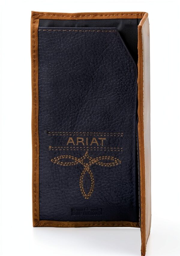 Ariat Boys Wallets Durable Leather Compact Design-3