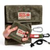 RE Rough Enough Army Green Canvas Boys Wallet with Lanyard-5