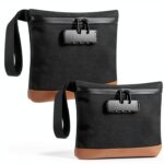 YLMFTNU Smell Proof Bag Lock Security Black Organizer-0