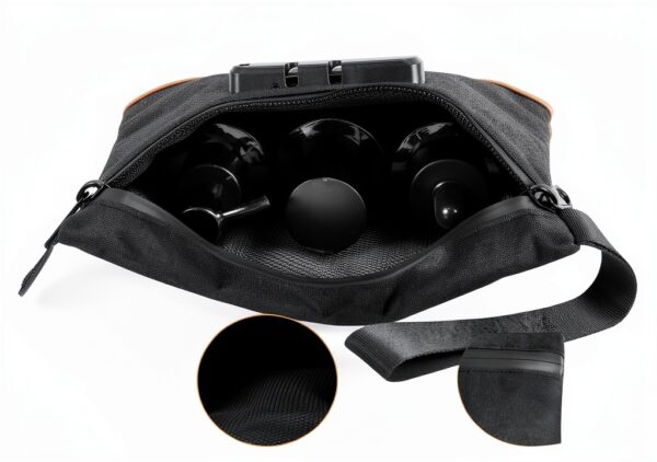 YLMFTNU Smell Proof Bag Lock Security Black Organizer-2