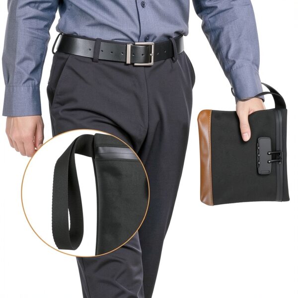 YLMFTNU Smell Proof Bag Lock Security Black Organizer-5