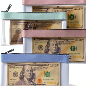 Bewudy Clear Coin Purse Waterproof TPU Zipper Wallet-0