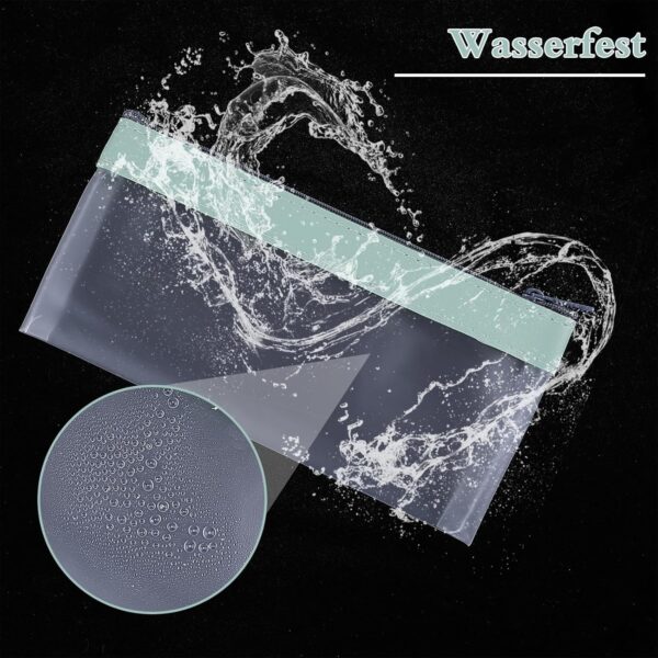 Bewudy Clear Coin Purse Waterproof TPU Zipper Wallet-7