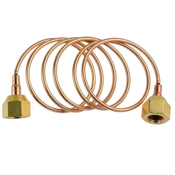 Soft Flexible Copper Capillary Tubing 1/4in Fafeicy - Brass 900mm-2