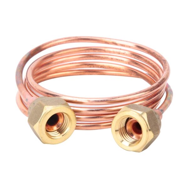 Soft Flexible Copper Capillary Tubing 1/4in Fafeicy - Brass 900mm-0
