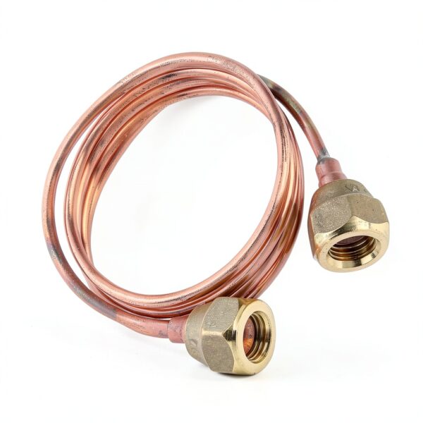 Soft Flexible Copper Capillary Tubing 1/4in Fafeicy - Brass 900mm-1