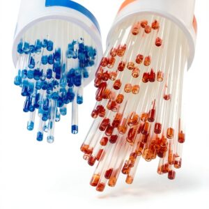 Glass Capillary Tube Set Karter Scientific 200 Borosilicate Red & Blue-0