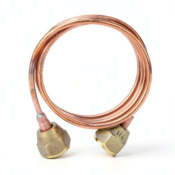 Soft Flexible Copper Capillary Tubing 1/4in Fafeicy - Brass 900mm-4