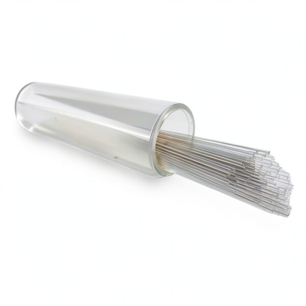 Eisco Labs - 100 Pack Borosilicate Glass Capillary Melting Tubes, 4" Long, 0.05" OD - High-Temperature Resistant, Chemical-Resistant Melting Point Tubes with Easy Dispensing Container-2